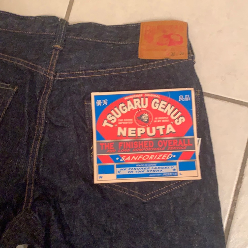 Rare Tsugaru “Neputa” Japanese selvedge denim jeans Warehouse & Co. 34x34